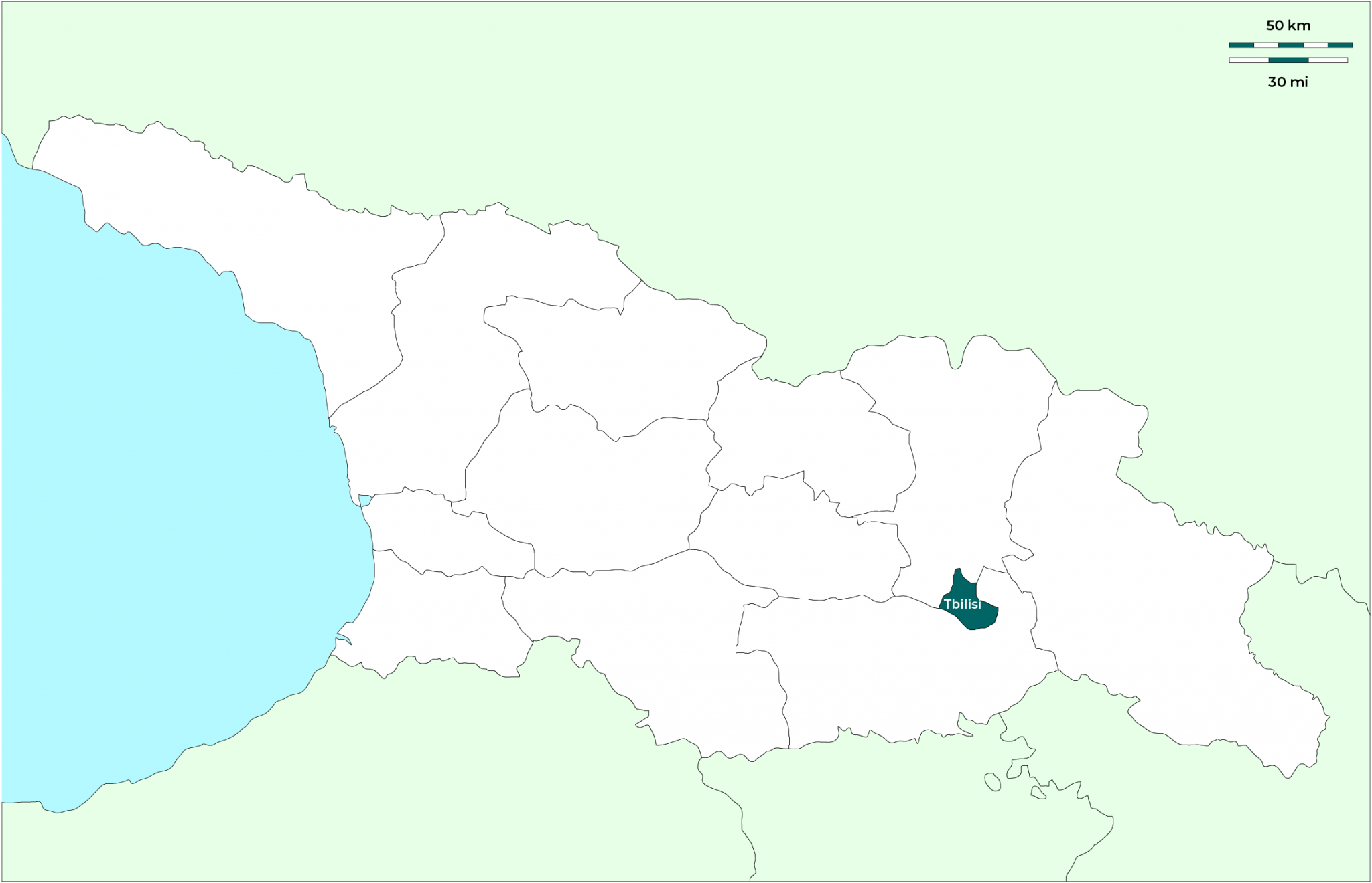 Tbilisi (Tiflis): Mapa